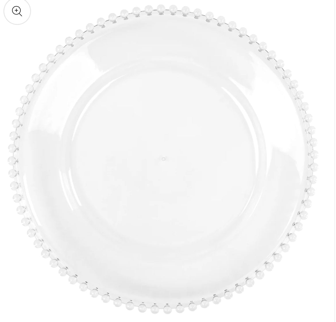 Charger Plate Gold with bead rim