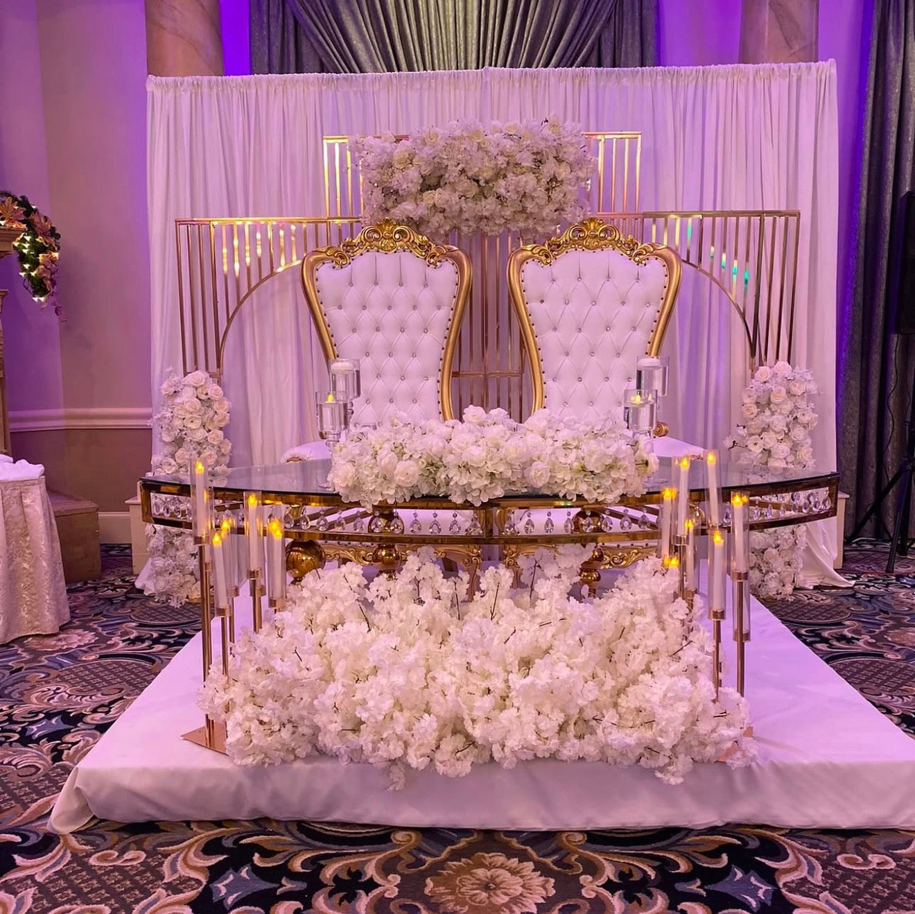Luxury Gold Diamond Table