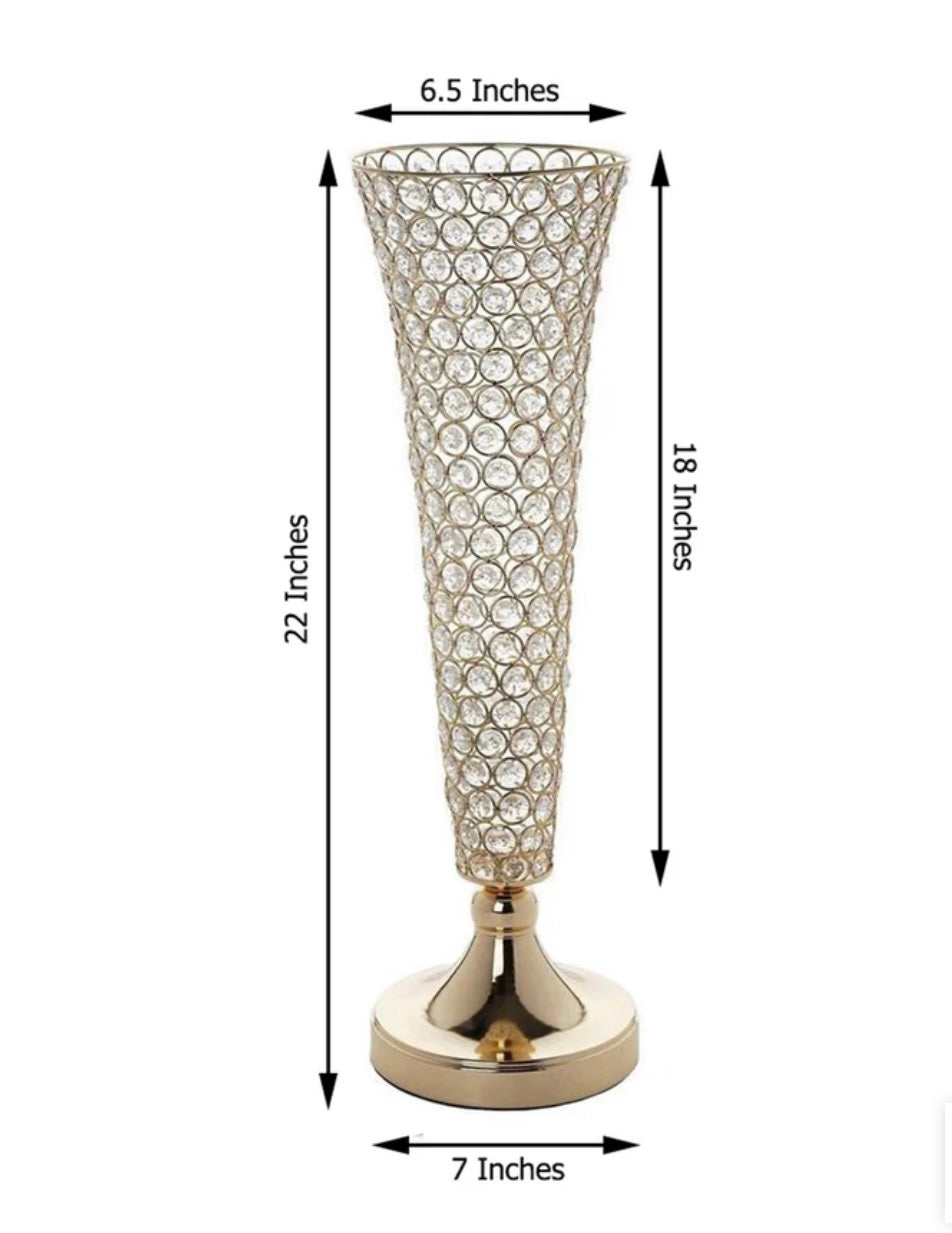 Gold diamond centerpiece Anna