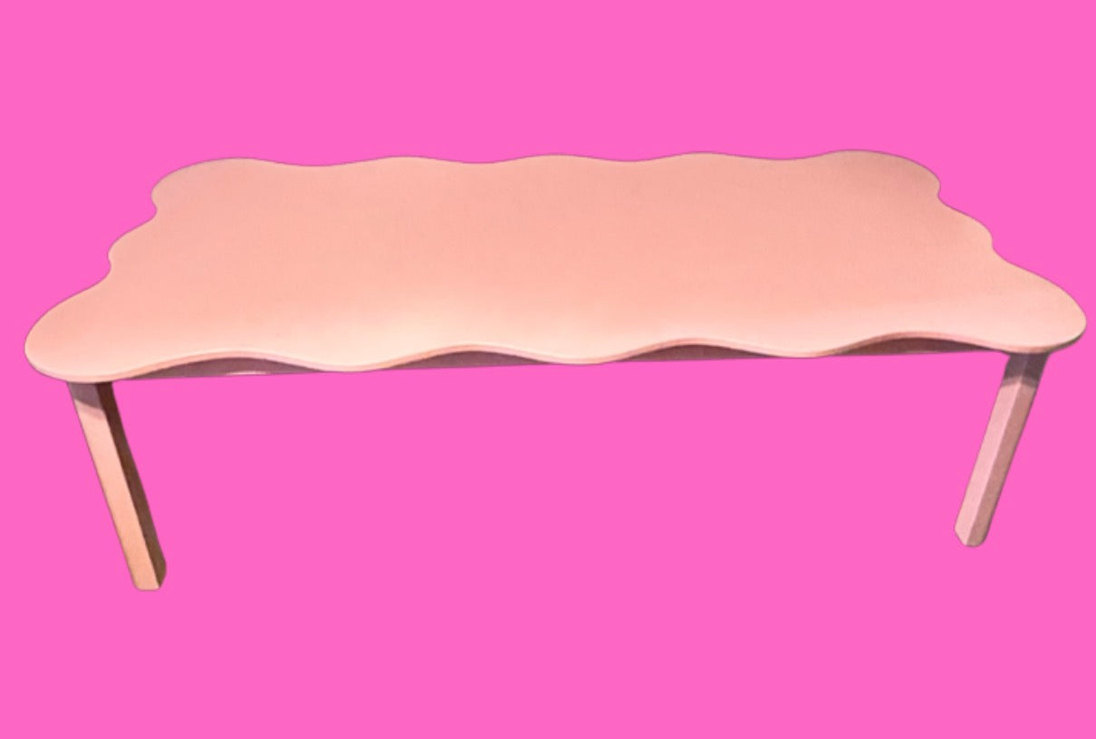 Kids wavy Table Pink