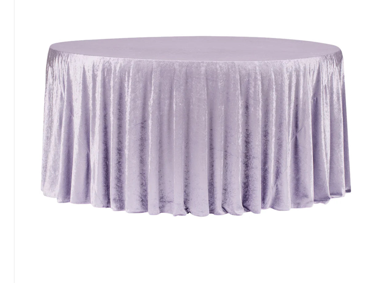 Velvet Tablecloth Lavender