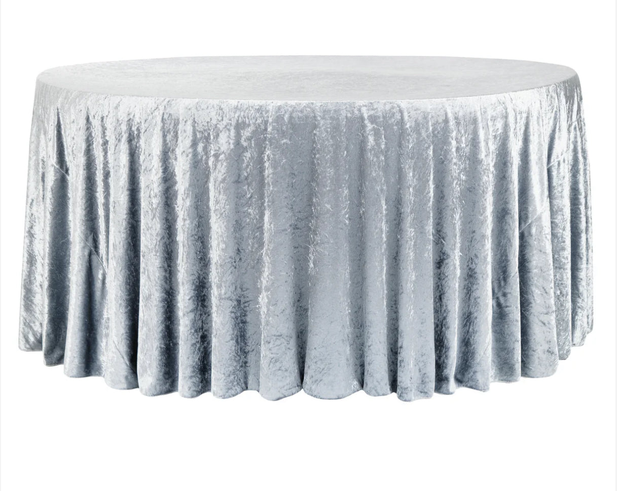 Velvet Tablecloth Dusty Blue