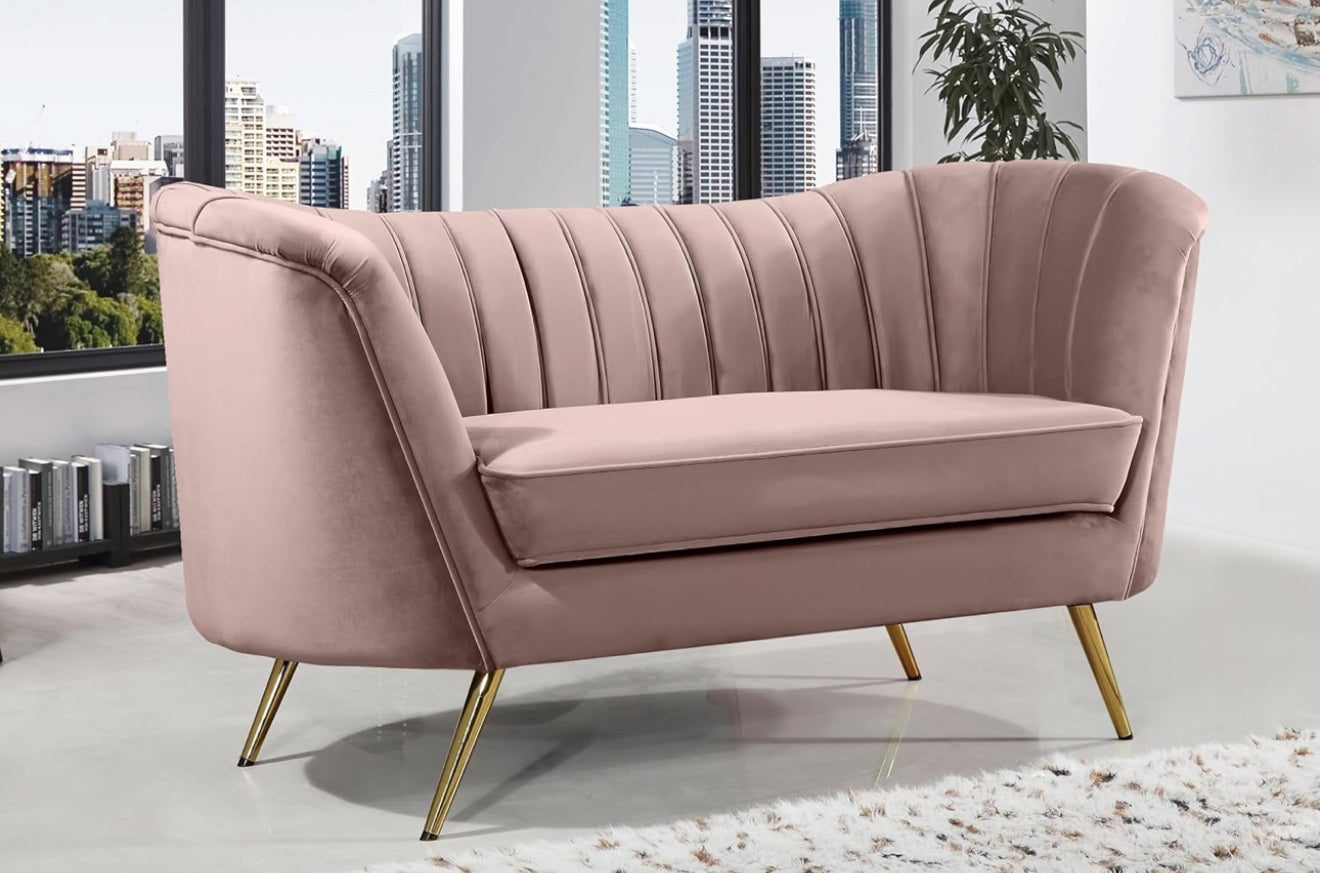 Velvet loveseat Lavender