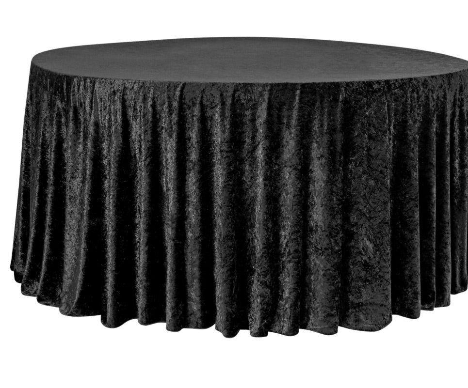 Velvet Tablecloth Black
