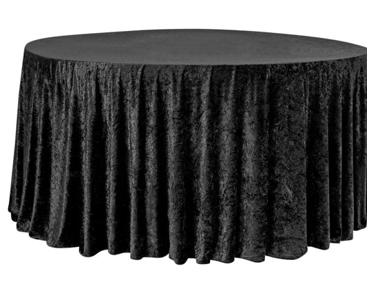 Velvet Tablecloth Black