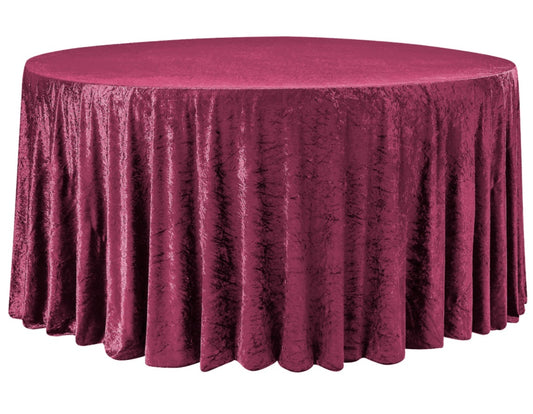 Velvet Tablecloth Burgundy