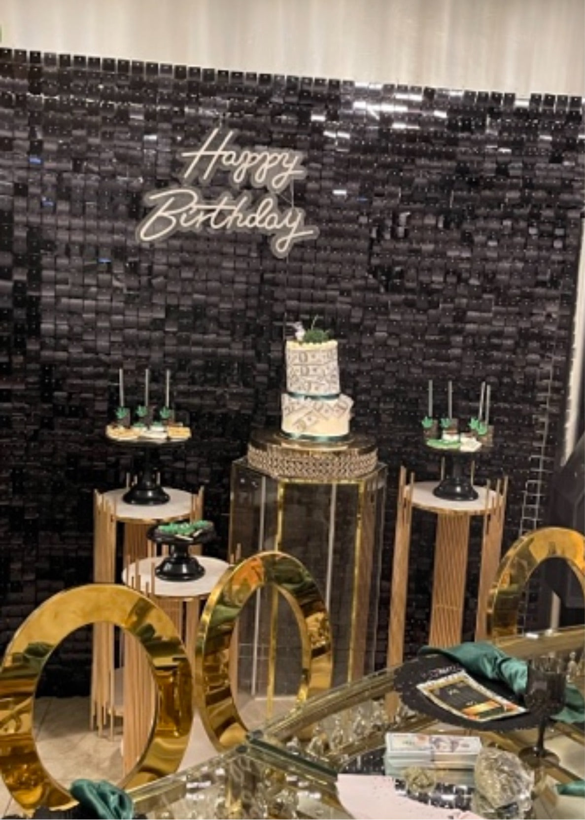 Shimmer Wall - black