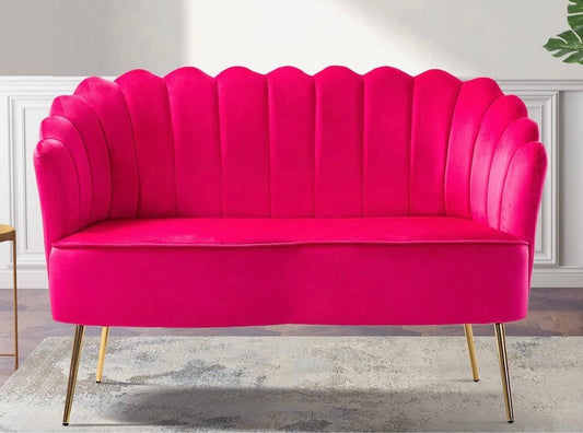 velvet loveseat - Fuchsia