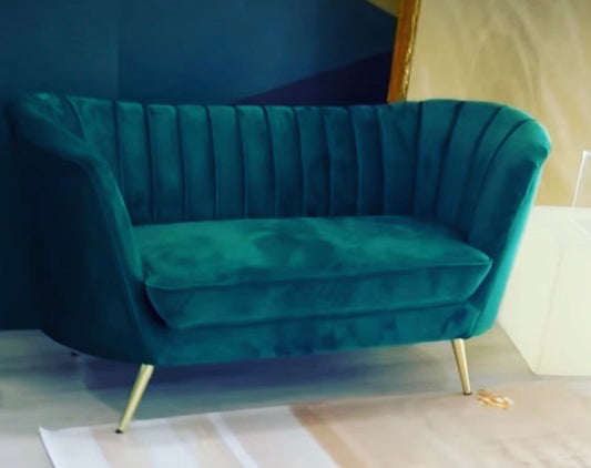 Velvet Loveseat- green