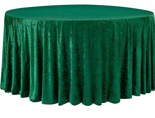 Velvet Tablecloth Green
