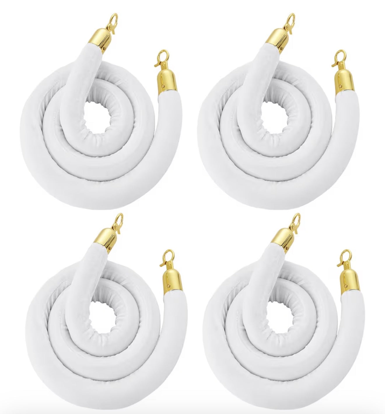 Stanchion Velvet Rope White