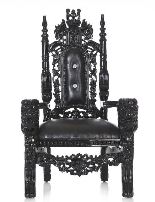 Kid Throne Chair Black