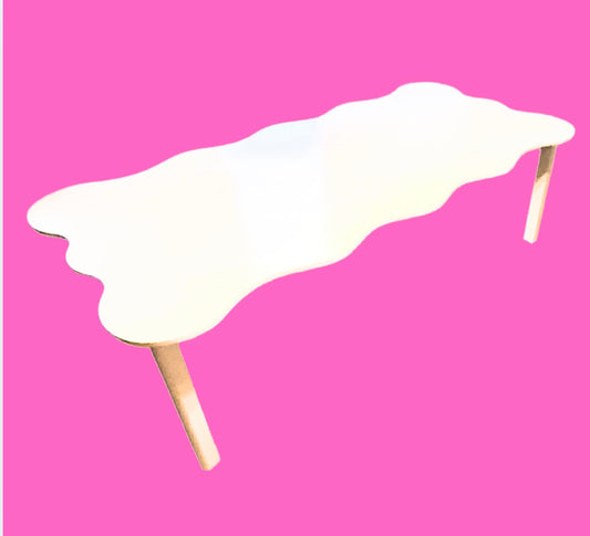 Children Wavy Table White