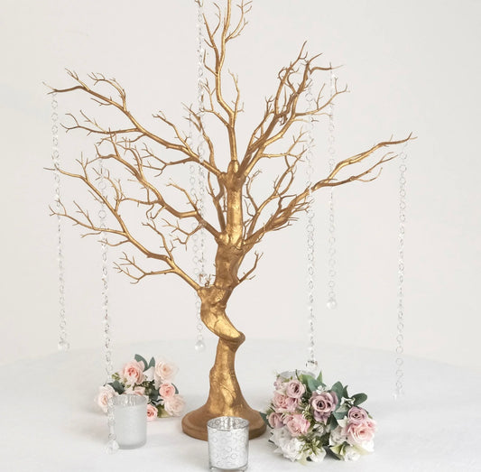 Gold tree centerpiece