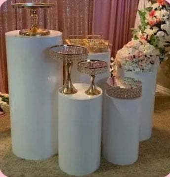 White Metal Pedestal