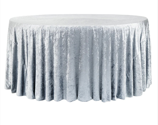 Velvet Tablecloth Dusty Blue