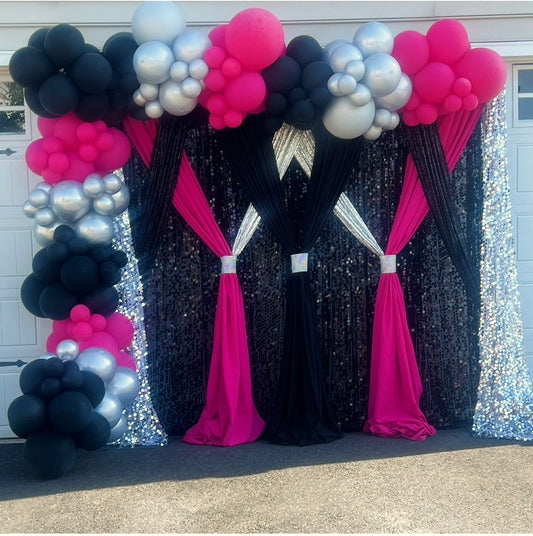 Prom Backdrop and Balloon Garland