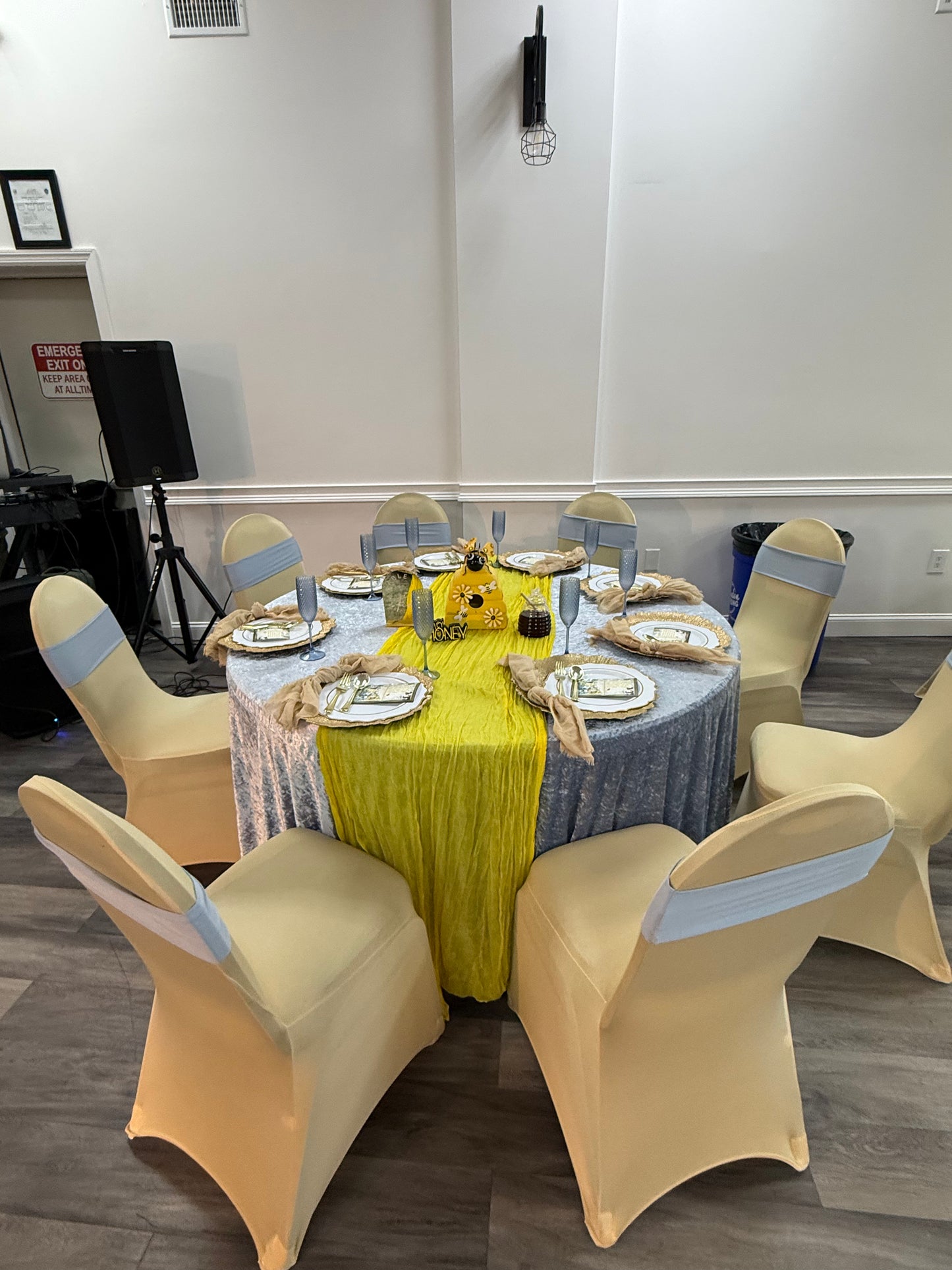 Gold Event Decor Package - 50 guest