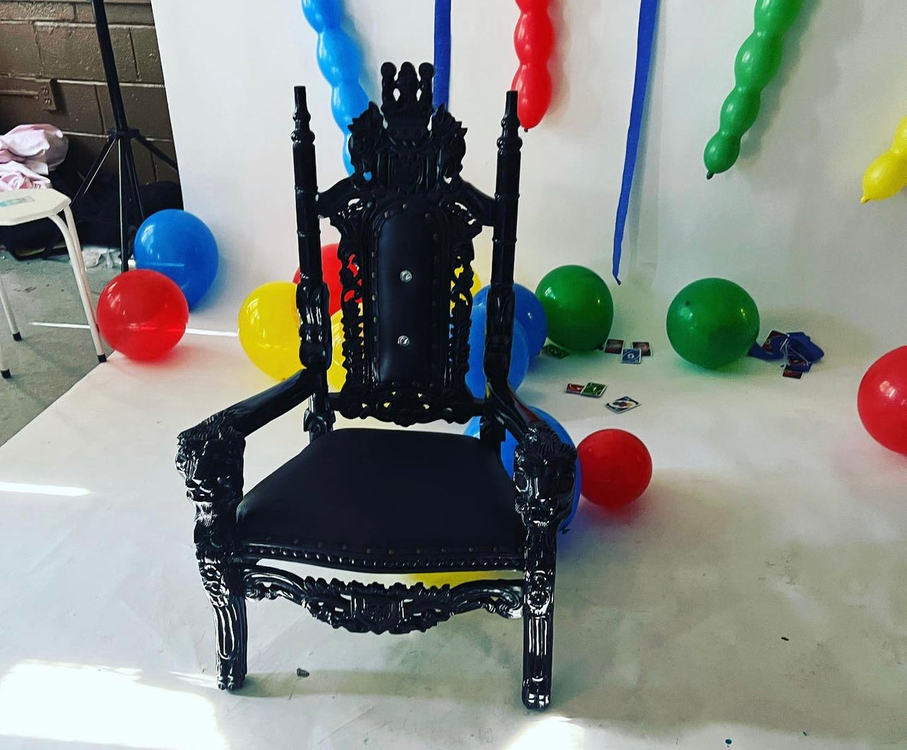 Black children Throne chair