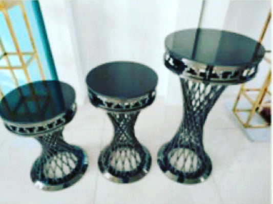 Black Twisted Pedestal