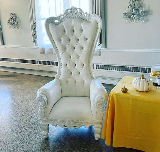 White Throne Chair