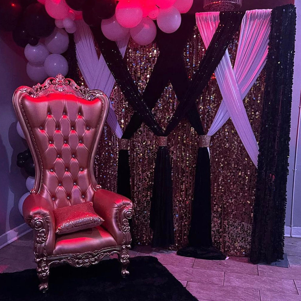 Double Backdrop Luxury Double Panel Backdrop – Dior Elegant Party Rentals